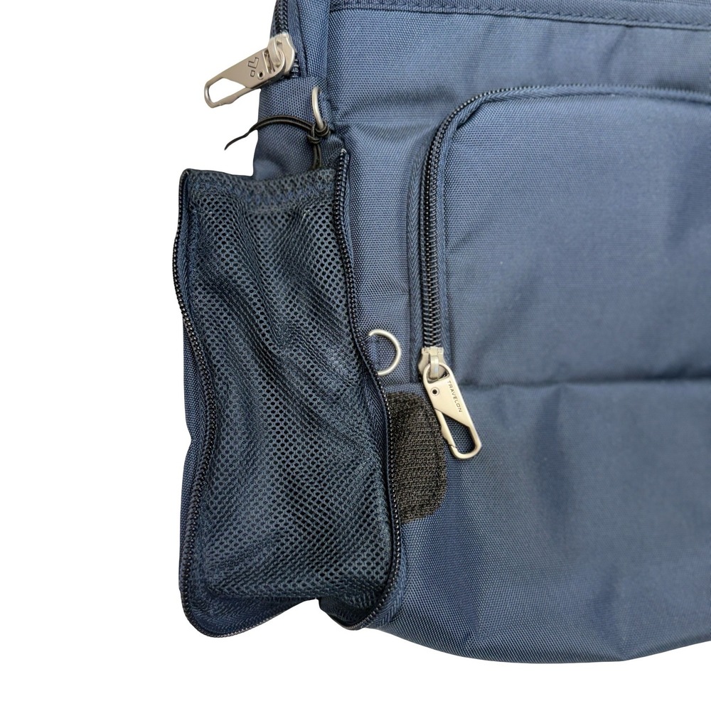 Travelon Classic Anti-Theft Tour Bag Midnight Blue Crossbody RFID 42472 NEW - Picture 4 of 13